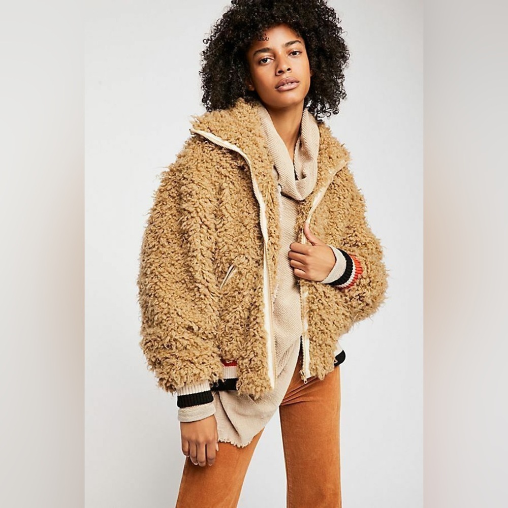 Free People High in the Sky Teddy Jacket